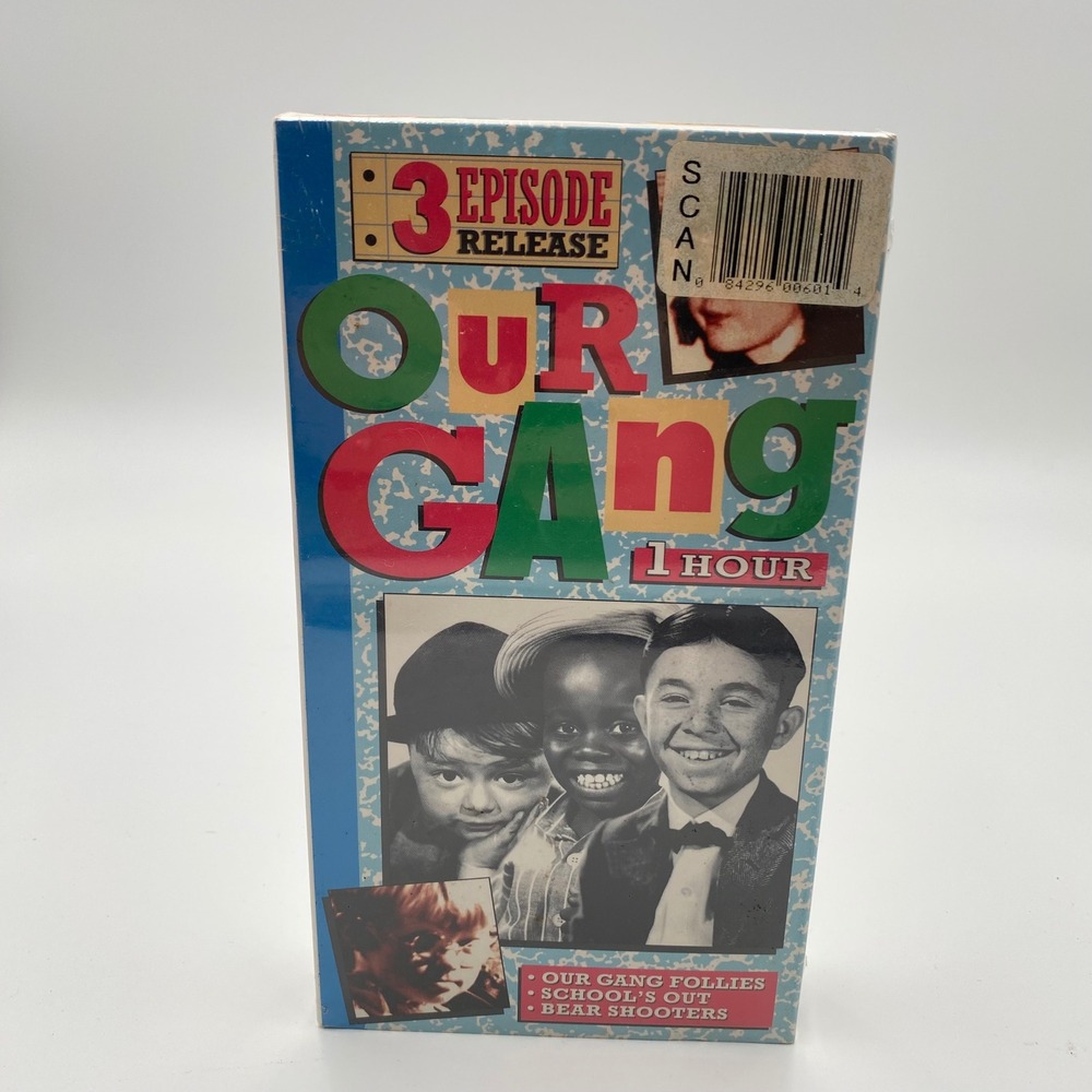 Our Gang 3 Episode‎ Release VHS Sealed Tape Spanky Alfalfa Darla Comedy Vintage